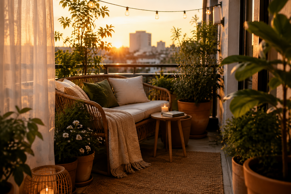 How to Turn Your Apartment Balcony into a Private Oasis
