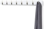 Umbra Flip Coat Rack, Wall Mount 8-Hook, Space Saving by Umbra