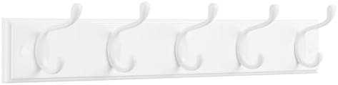SONGMICS Wall-Mounted Coat Rack, 5 Dual Metal Hooks by VASAGLEbySONGMICSHOME