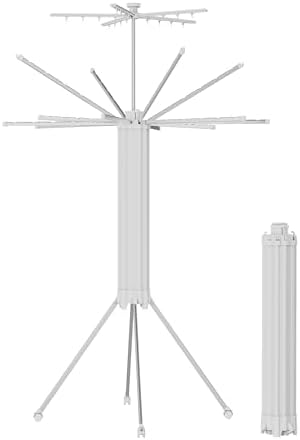 JOOM 4 Legs Double Layer Clothes Drying Rack, Garment Rack Portable and by JOOM