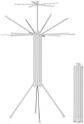 JOOM 4 Legs Double Layer Clothes Drying Rack, Garment Rack Portable and by JOOM