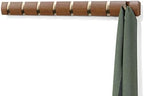 Umbra Flip Coat Rack, Wall Mount 8-Hook Space Saving Light Walnut/Warm Gold by Umbra