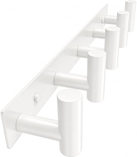 Wall Mounted Coat Rack-5 Hooks, Heavy Duty Stainless Steel Wall Hooks by VINHOLD