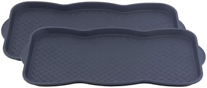 Superio Multi-Purpose Boot & Shoe Tray, 29.75 x 15 Round Scalloped, Protects by Superio