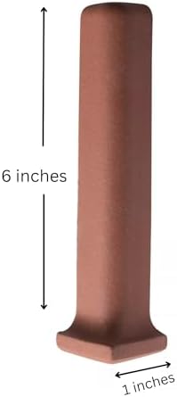 Tenedos 1x6 Colonial Red Quarry Outside Corner Trim Tile - Image 3
