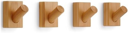 LARHN Wooden Wall Hooks, Wall Mounted Coat Hooks by LARHN