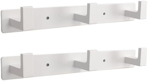 Coat Rack, Heavy Duty Stainless Steel 3 Tri Coat Hook Hanger, Wall Mounted Wall by Vanloory