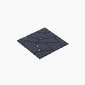 Stone Style 12" Patio Deck Tiles, DIY Module Interlocking Decking Tiles Floor by Unknown