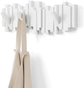 Umbra Sticks Wall Mount Coat Rack, 5 Hook Retractable Pegs by Umbra