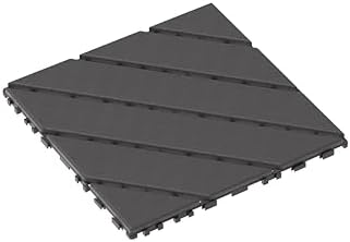 Plastic Interlocking Deck Tiles 12"x12" Waterproof Outdoor Patio Flooring PP - Image 5