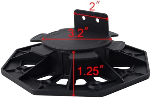 24Pack Adjustable Plastic Pedestal Paver, Floor Slate Support Floor Lift - Image 3