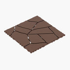 44 Pack Plastic Interlocking Patio Deck Tiles Waterproof All Weather by Unknown