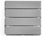FloorPops Straight Groove Interlocking Deck Tiles, Light Grey - Image 7