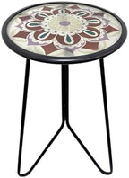 LIFFY Outdoor Side Table, Indoor Round Home Decor End Table & Accent Table by LiffyArt
