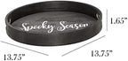 Elegant Designs HG2013-BKS Halloween Decoration Decorative 13.75'' Round Wood - Image 4