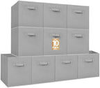STORAGE MANIAC Storage Cubes, 13 Inch 10 Pack Collapsible Fabric Shelf Bins by STORAGEMANIAC