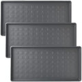3 Pack Large Waterproof Plastic Boot Trays – Durable Multi-Purpose Shoe Mats by TSY+TOOL