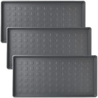 3 Pack Large Waterproof Plastic Boot Trays – Durable Multi-Purpose Shoe Mats by TSY+TOOL