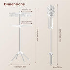 Foldable Clothes Drying Rack, Rotatable Free Standing drying rack, 2 Layer - Image 3
