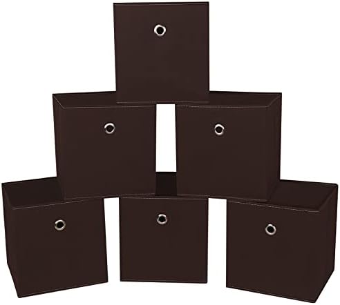 Foldable Storage Cubes Bins, 11 Inch Cloth Storage Cube Fabric Storage Box by NieEnjoy