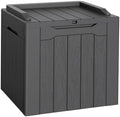 Flamaker Deck Box 31 Gallon Waterproof Resin Small Storage Box by Flamaker