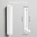 4.33 in Extended Folding Coat Hooks, 2 Pack White Wall Hooks, Zinc Alloy - Image 2