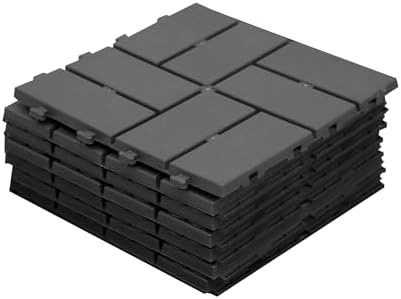 Interlocking Deck Tiles Outdoor Waterproof, Composite Patio Flooring by SHPAIDIRECT