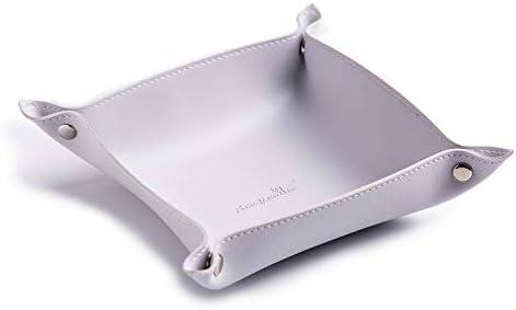 Leather Jewelry Valet Tray for Women and Man by SANQIANWAN