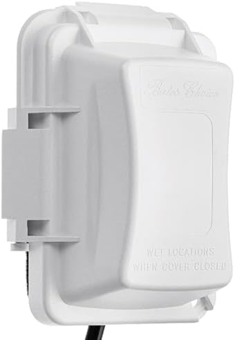 Bates Choice Weatherproof Electrical Outlet Cover, 120 Volts AC, Compatible by BatesChoice