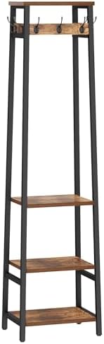 Coat Rack Freestanding with 3 Shelves and 7 Hooks - Image 7