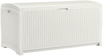 Suncast 99 Gallon Wicker Horizontal Outdoor Deck Box by Unknown