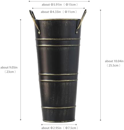 Round Umbrella Bucket, Metal Umbrella Holder - Image 2