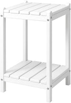 LZRS 24" Double Adirondack Outdoor Side Table, Pool Composite Patio Table by LZRSPET