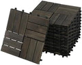BEEFURNI Interlocking Acacia Wood Deck Tiles 12x12 by BEEFURNI