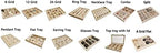 Premium Grade Beige Velvet Jewelry Organization Trays Rings and Accessory - Image 7