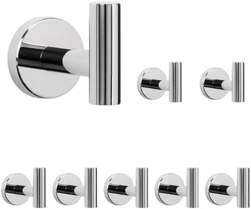 NearMoon Bath Towel Hooks- SUS 304 Stainless Steel Robe Hook Holder, Heavy Duty by NearMoon