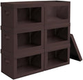 Homsorout Brown Fabric Storage Bins by Homsorout