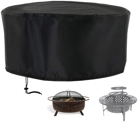 420D Fire Pit Cover 42" D x 18" H fit by Rilime