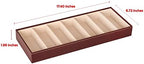 J JACKCUBE DESIGN 7 Slot Sunglasses Organizer, Leather Eyeglass Storage Tray Box - Image 6