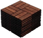 Interlocking Deck Tiles 10pcs Plastic Modular Pattern Floor Tiles by NALLBEIRRAA