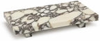 Marble Pedestal Tray Stand for Perfume, Soap & Vanity by SIRIZEN-DIVING