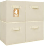 STORAGE MANIAC Storage Cubes, 11 Inch 4 Pack Collapsible Fabric Shelf Bins by STORAGEMANIAC