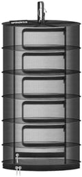 24" Diameter 6 Layer Herb Drying Rack Foldable C-Shaped Zipper by SPONDWILD