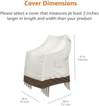 Amazon Basics Outdoor Stackable Chairs Cover, Waterproof, Weather Resistant - Image 5