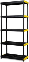 Simpli-Magic 5-Tier Heavy Duty Plastic Storage Shelving Unit, Garage & Basement by Simpli-Magic