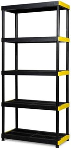 Simpli-Magic 5-Tier Heavy Duty Plastic Storage Shelving Unit, Garage & Basement by Simpli-Magic