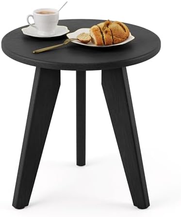 HDPS Outdoor Side Table, Small Round End Table by HOMENJOY