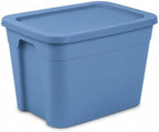 18 Gal Storage Bin with Snap-On Lid, Stackable Plastic Tote by Unknown