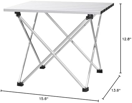Grope Small Folding Camping Table, Aluminum Beach Table - Image 2