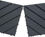 Plastic Interlocking Deck Tiles 12"x12" Waterproof Outdoor Patio Flooring PP - Image 3